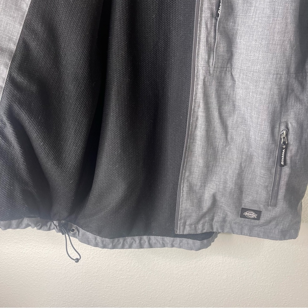 Dickies Men's Size Large Mid Weight Charcoal Windbreaker Jacket - Picture 11 of 14